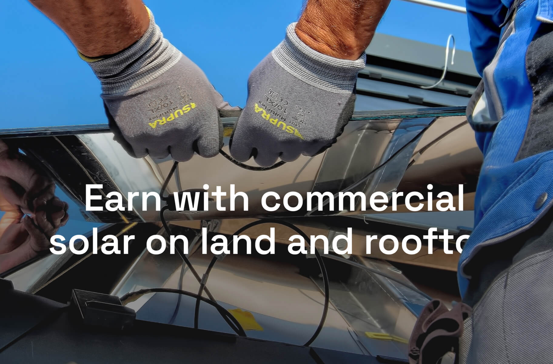 Earn with commercial solat on land and rooftop